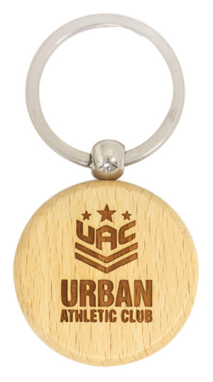 Timber Keychain Circle
