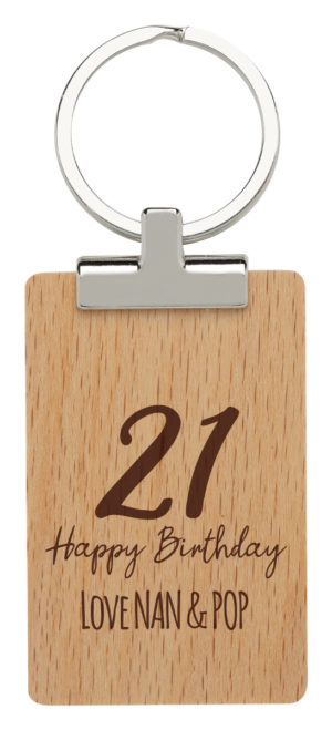 Timber ID Keychain