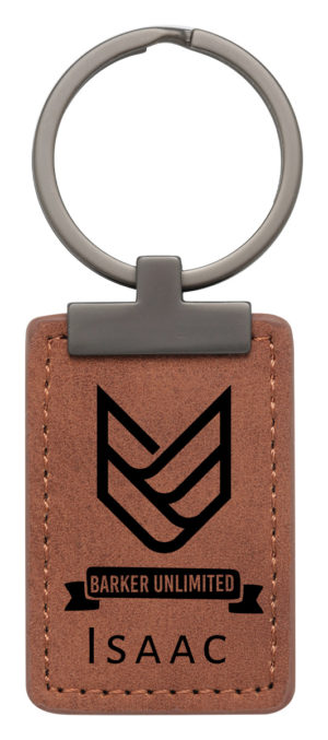 Rawhide Keychain with Metal
