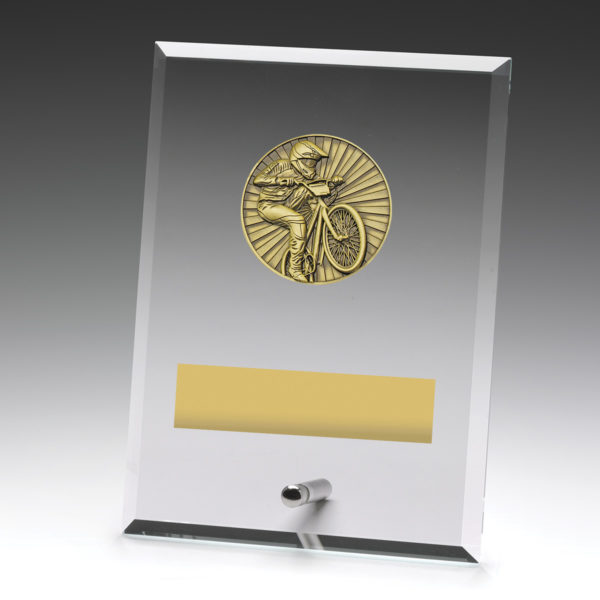 Glass Plaque BMX 175mm