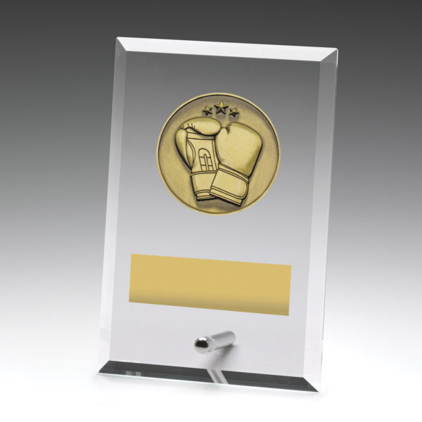 Glass Plaque Boxing 150mm
