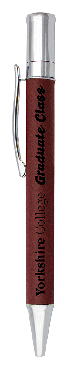 Leatherette Pen - Rose