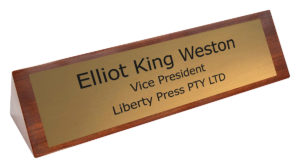 Timber Name Bar