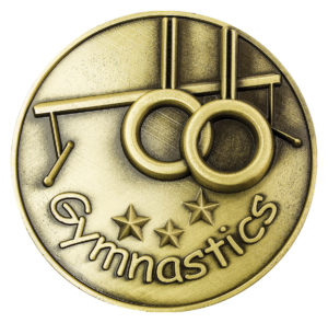 Gymnastics Metal Insert Gold