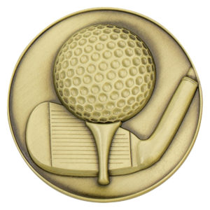 Golf Metal Insert Gold