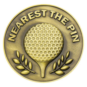 Golf - Nearest The Pin Metal Insert Gold