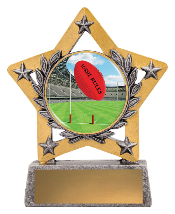 Aussie Rules Mini Star Colour 130mm