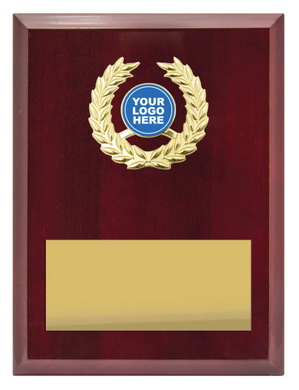Laurel Plaque Gold 200mm