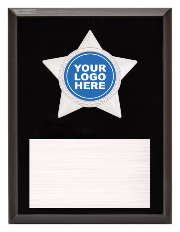 Star Plaque Silver 200mm