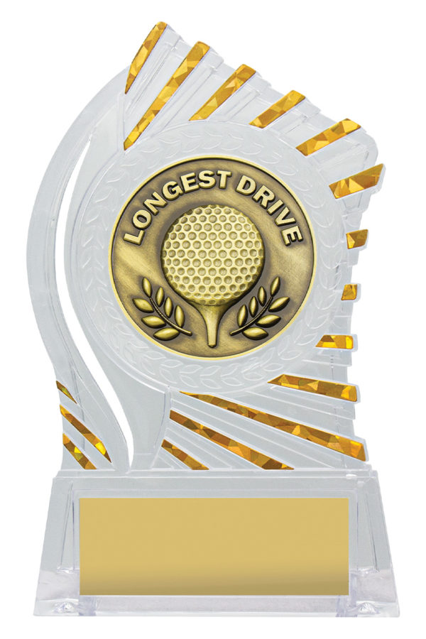Solar Acrylic Trophy - Longest Drive
