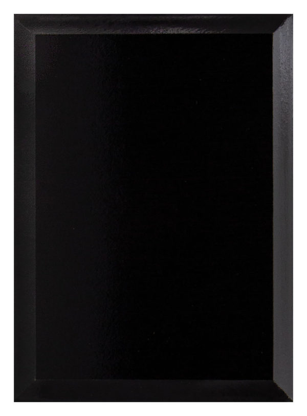 Value Plaque Black Gloss 150mm