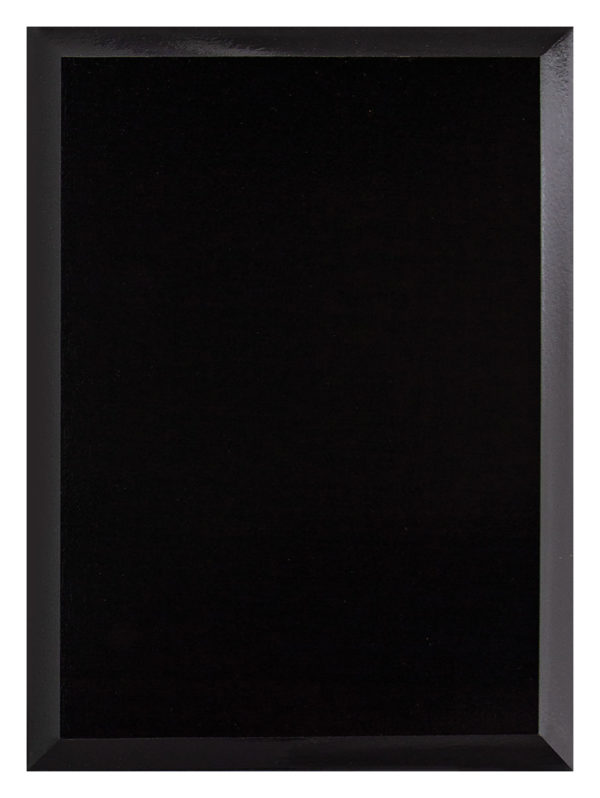 Value Plaque Black Gloss 175mm