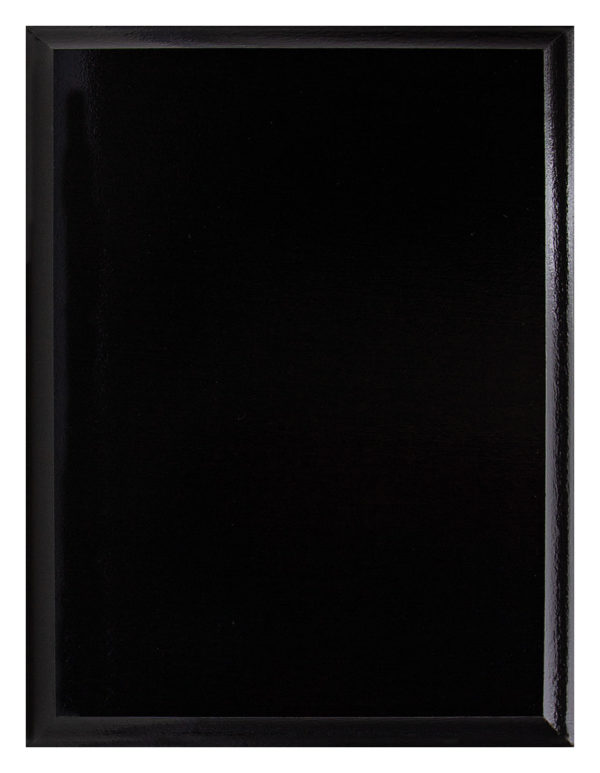 Value Plaque Black Gloss 200mm