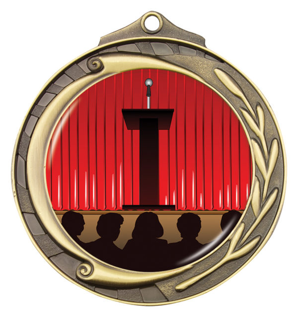 Wreath Medal Public Speaking Gold