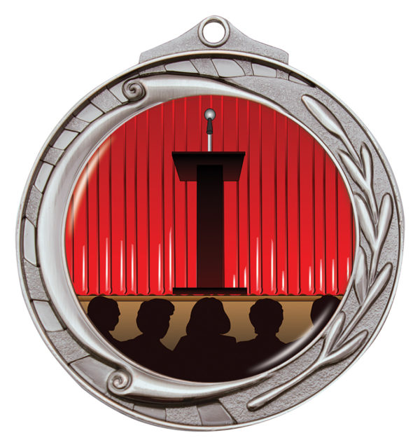 Wreath Medal Public Speaking Silver