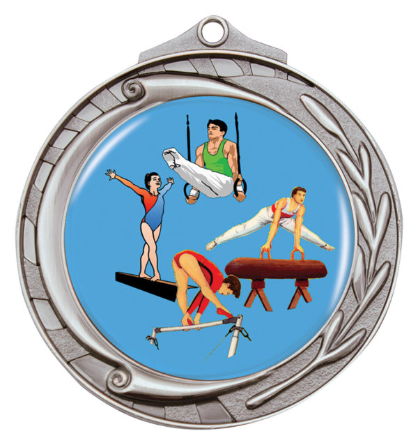 Wreath Medal Gymnastics Silver