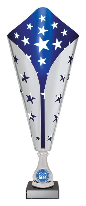 Galaxy Cup Silver / Blue 390mm