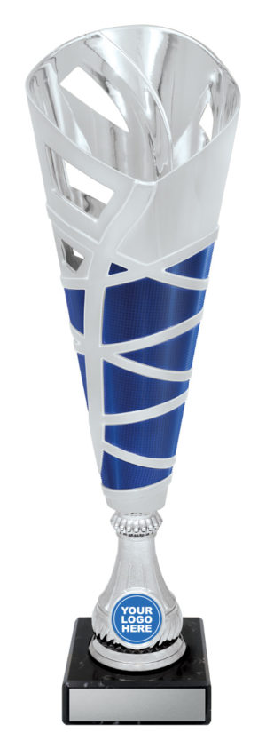 Hex Cup Silver / Blue 350mm