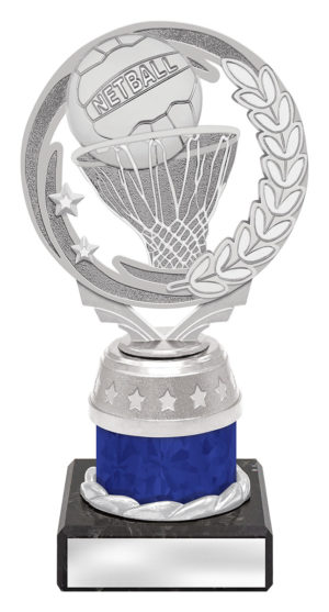 Silver / Blue Netball Torch Series