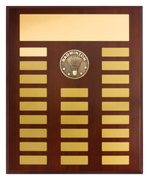 Perpetual Plaque - Badminton