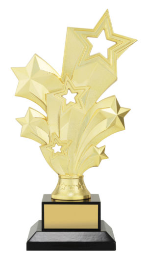 Gold Starburst on Timber 205mm